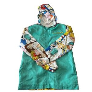 HEY ARNOLD! Nickelodeon Windbreaker style Hey Arnold‎ jacket Size Small